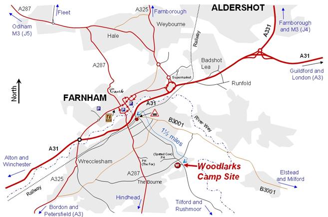 Map of Woodlarks